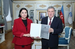 ANAS leadership congratulated Academician Govhar Bakhshaliyeva